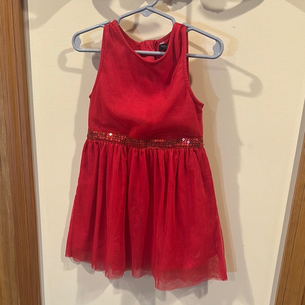 Nautica Red Kids Formal Dress